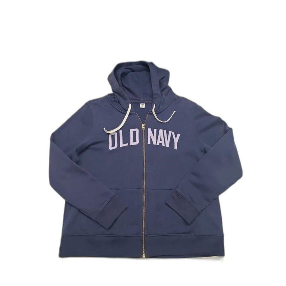 Y2k Old Navy Zip Hoodie Embroidered